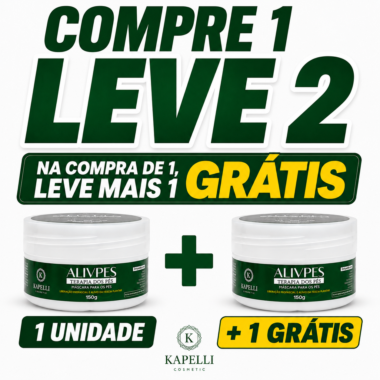 Kit inicial ALIVPES — 2 potes