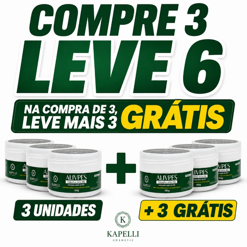 Compre 3 leve 6 ALIVPES